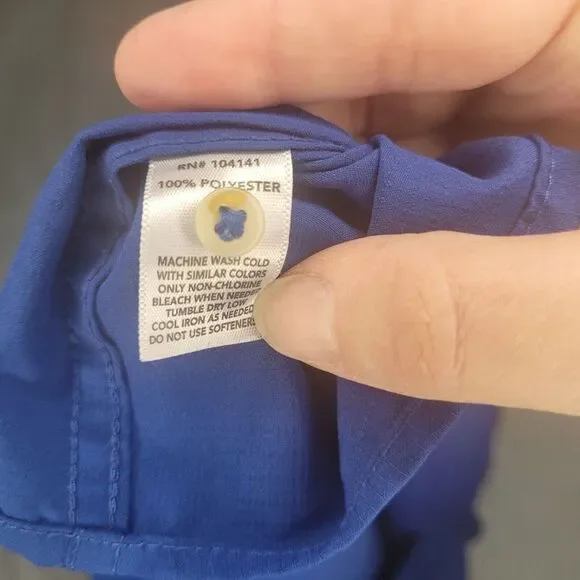 Field & Stream Shirt Mens Med Blue Short Sleeve Button Up Fishing Camping EUC - Picture 4 of 7